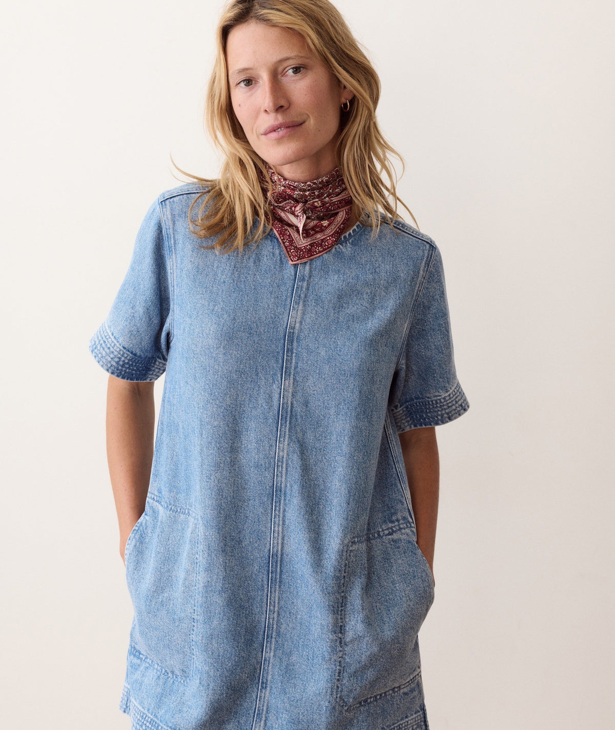 Marine Layer Izzy Denim Shift Dress