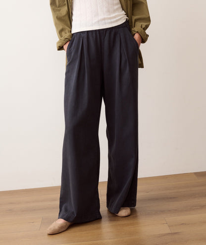 Marine Layer Allison Pleated Wide Leg Trouser