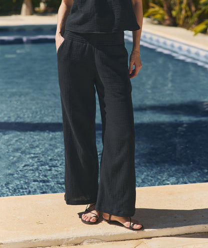 Marine Layer Isla Double Cloth Wide Leg Pant