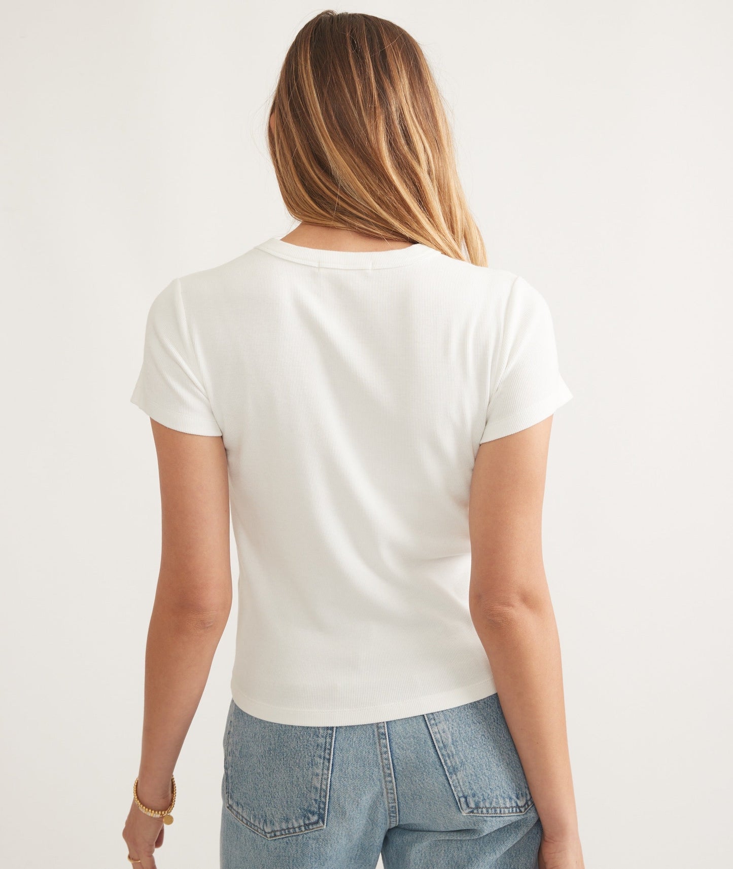 Marine Layer Lexi Rib Sun-In Crew Tee