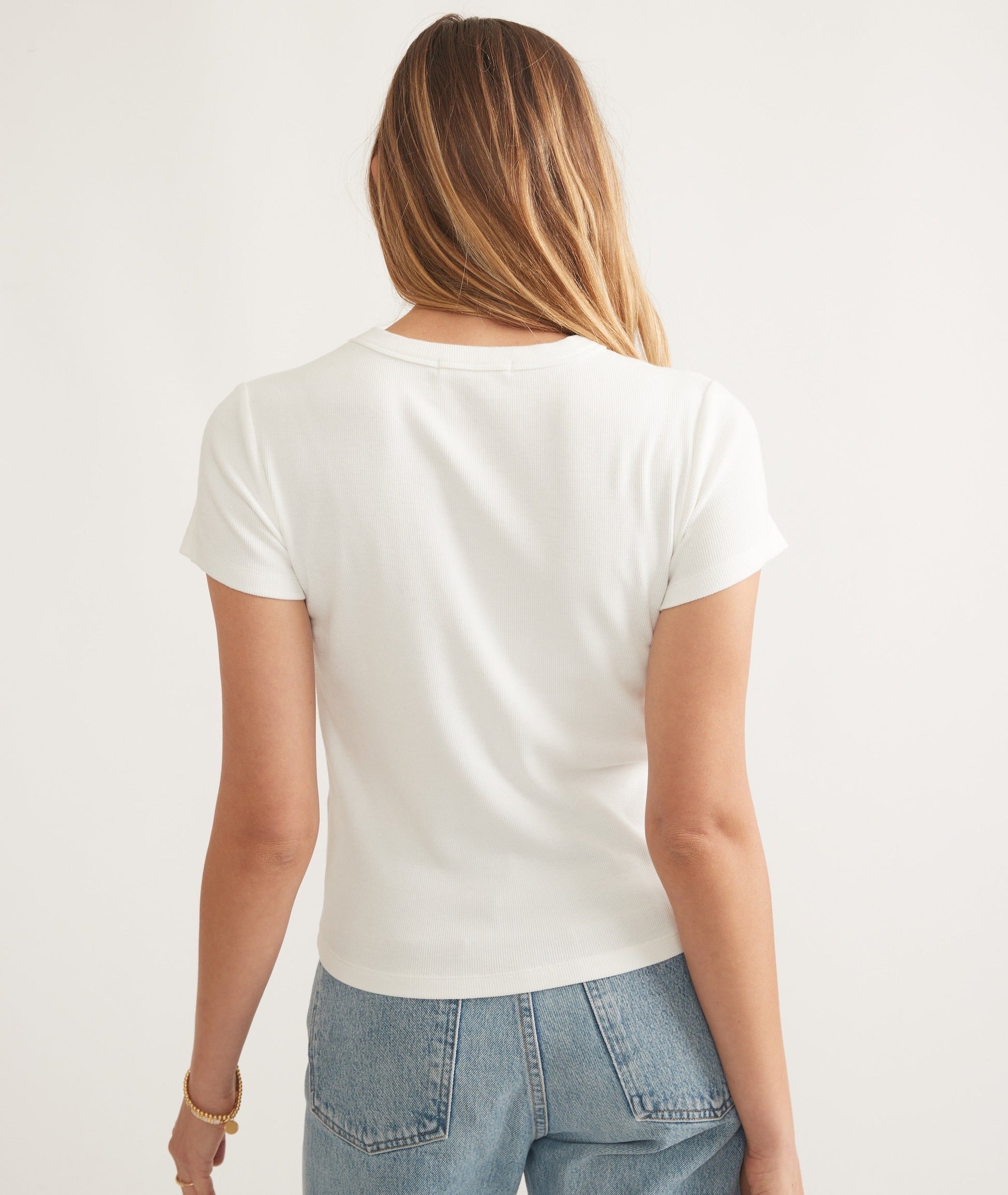 Marine Layer Lexi Rib Sun-In Crew Tee