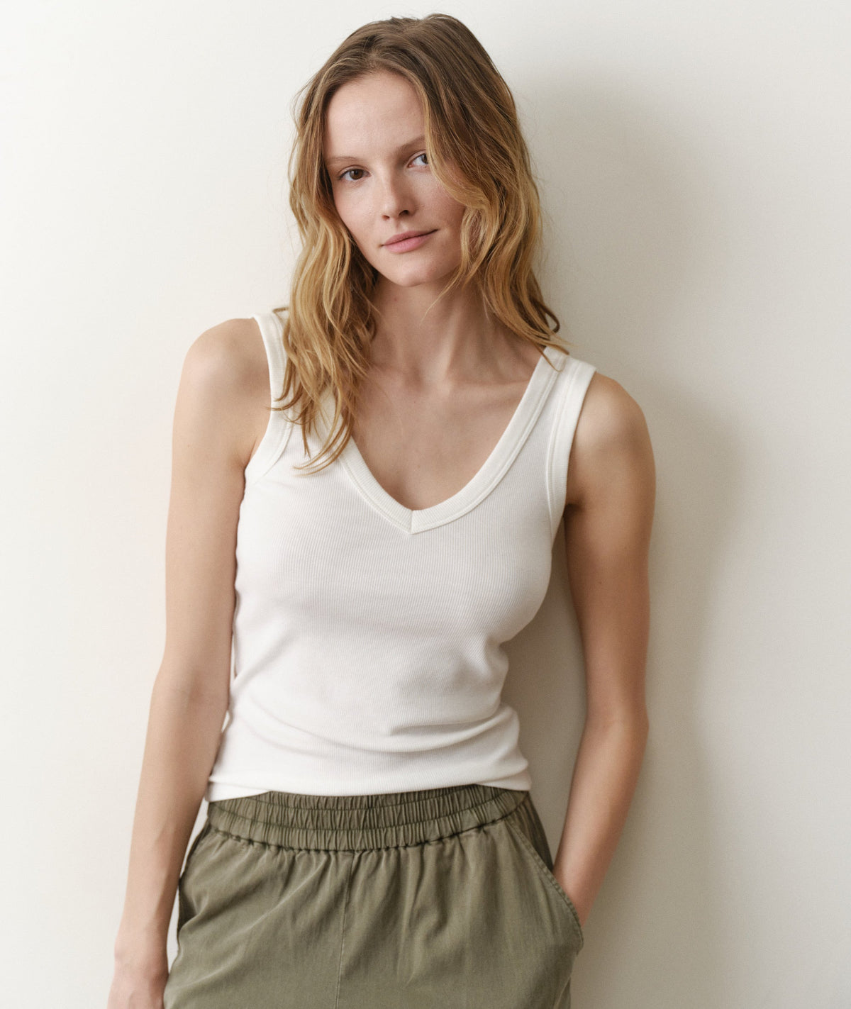 Marine Layer Lexi Rib V-Neck Tank