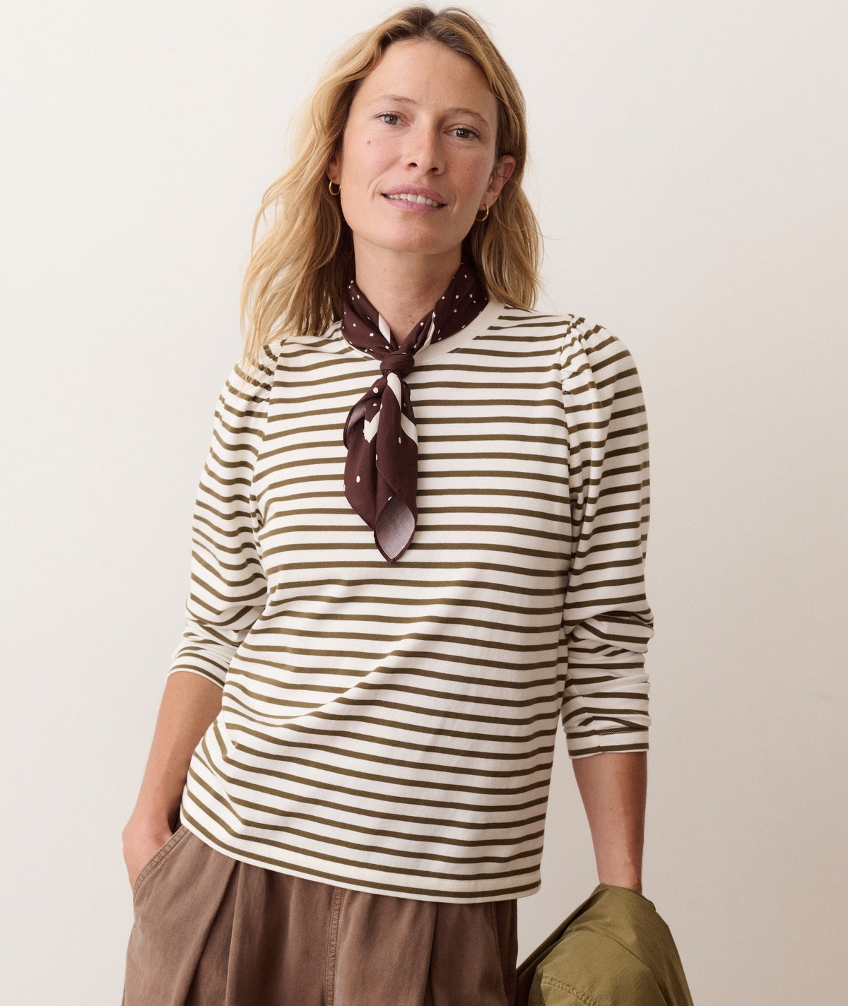 Marine Layer Dream Jersey Puff Sleeve Tee