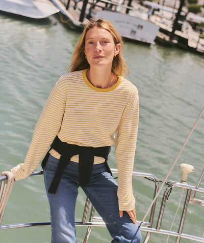 Marine Layer Poppy Double Knit Crewneck