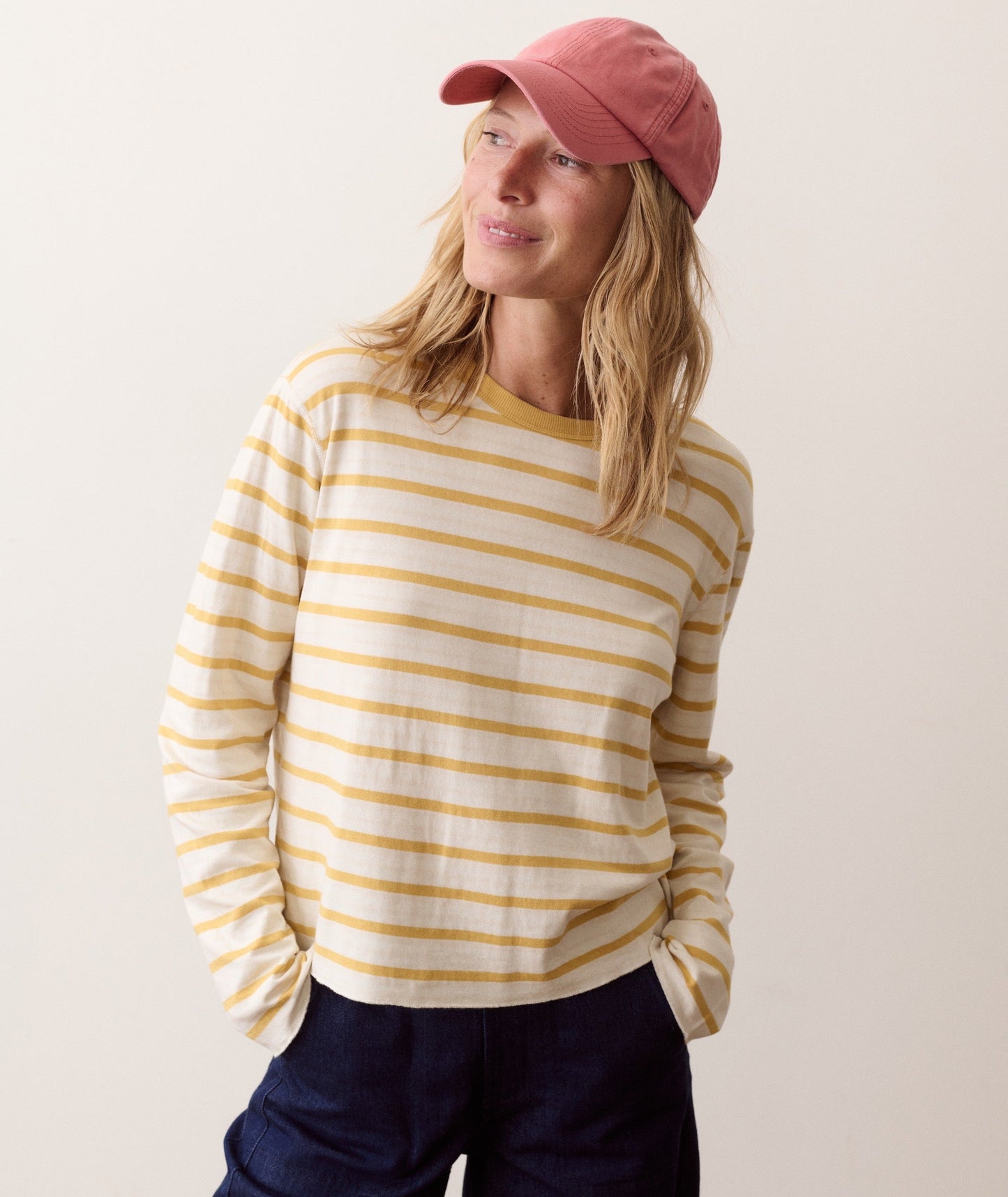 Marine Layer Poppy Double Knit Crewneck