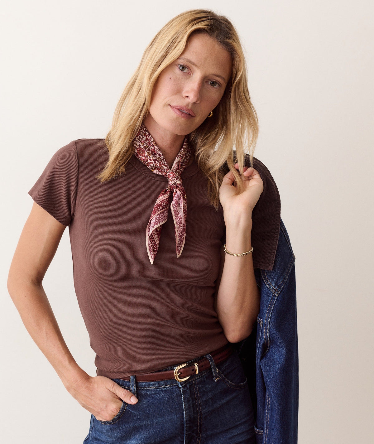 Marine Layer Lexi Rib Sun-In Crew Tee
