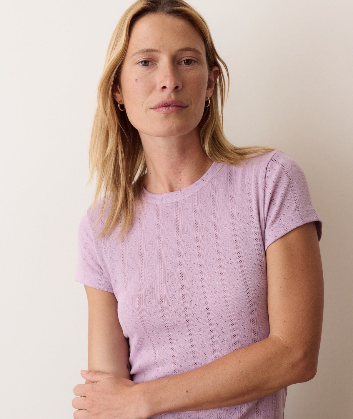 Marine Layer Lexi Pointelle Tee