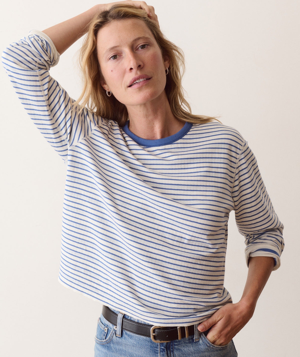 Marine Layer Poppy Double Knit Crewneck