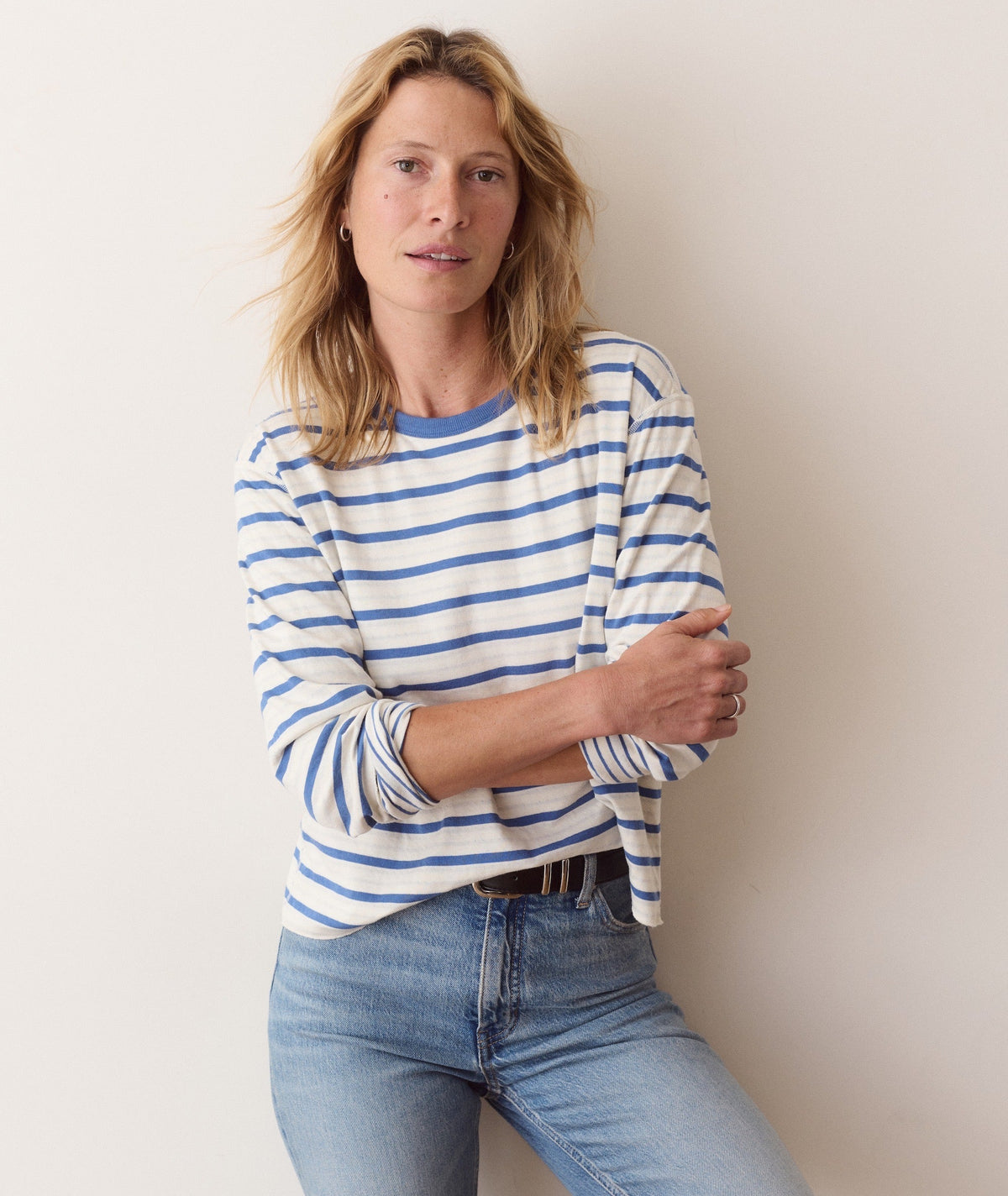Marine Layer Poppy Double Knit Crewneck