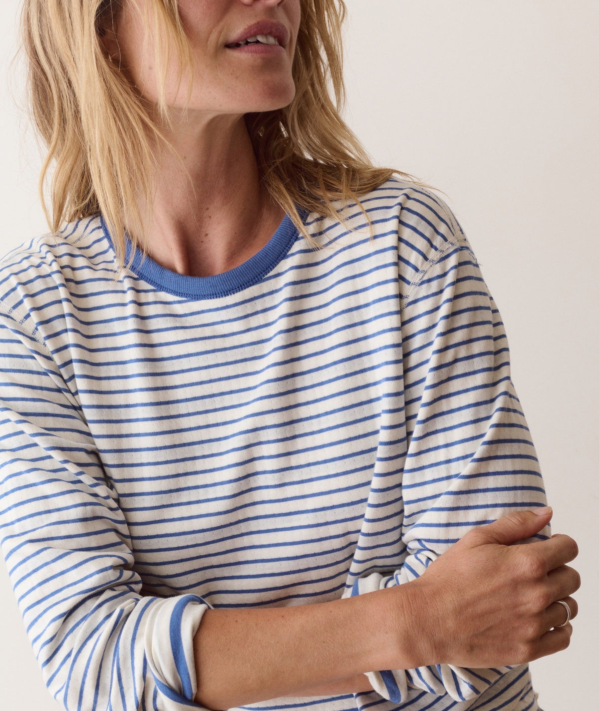 Marine Layer Poppy Double Knit Crewneck