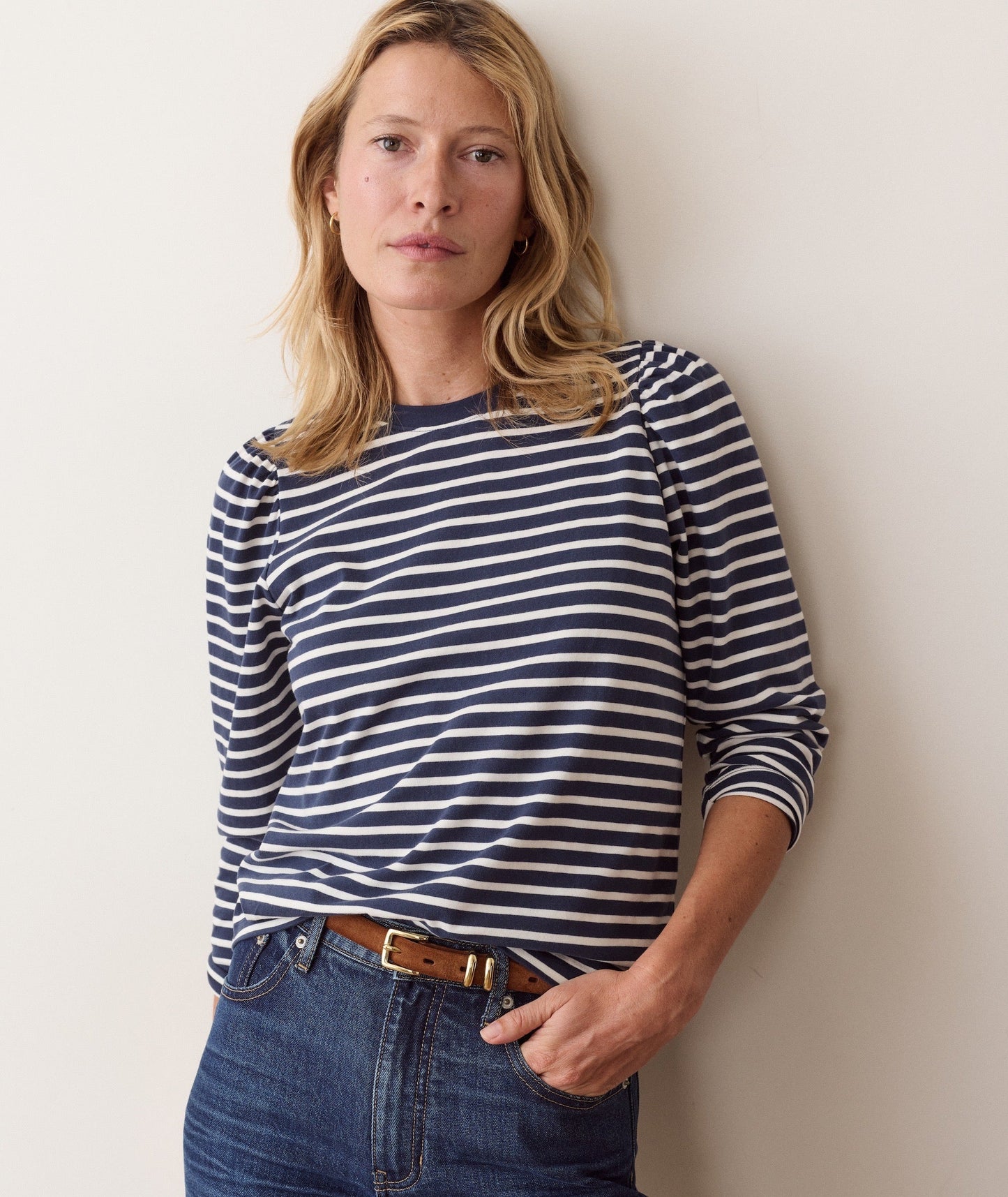 Marine Layer Dream Jersey Puff Sleeve Tee