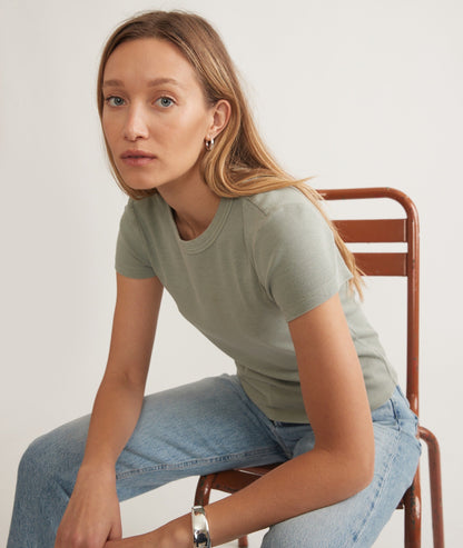 Marine Layer Lexi Rib Sun-In Crew Tee