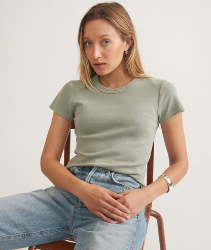 Marine Layer Lexi Rib Sun-In Crew Tee