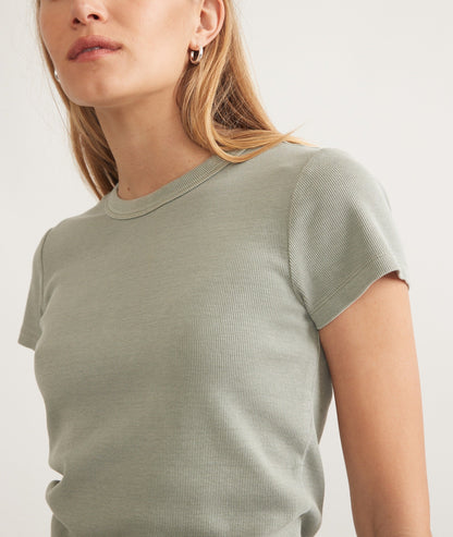 Marine Layer Lexi Rib Sun-In Crew Tee
