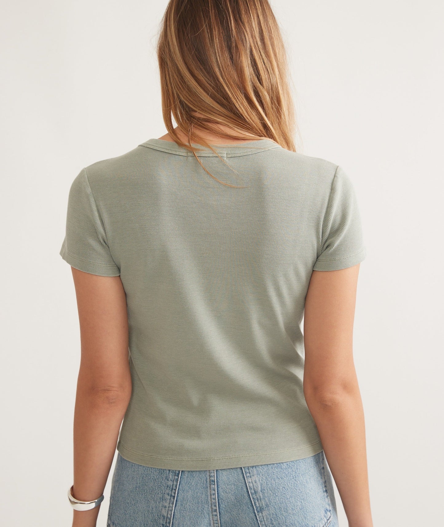 Marine Layer Lexi Rib Sun-In Crew Tee