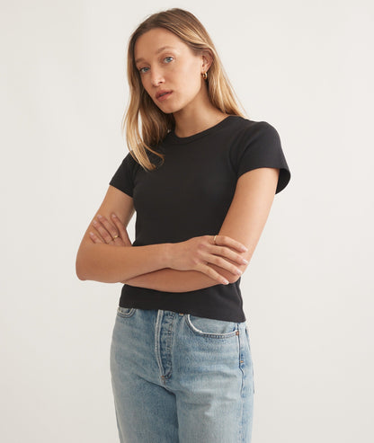 Marine Layer Lexi Rib Sun-In Crew Tee