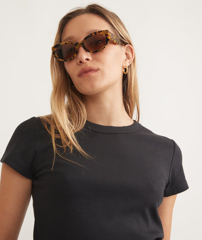 Marine Layer Lexi Rib Sun-In Crew Tee
