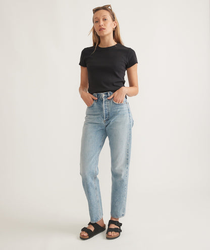 Marine Layer Lexi Rib Sun-In Crew Tee