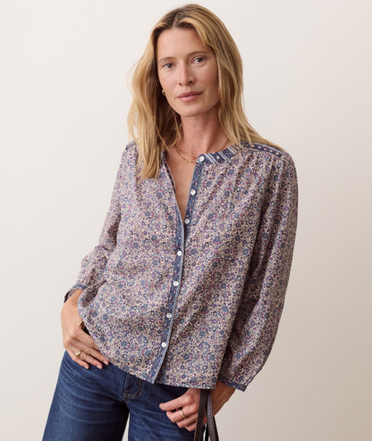 Marine Layer Vivian Button Through Blouse