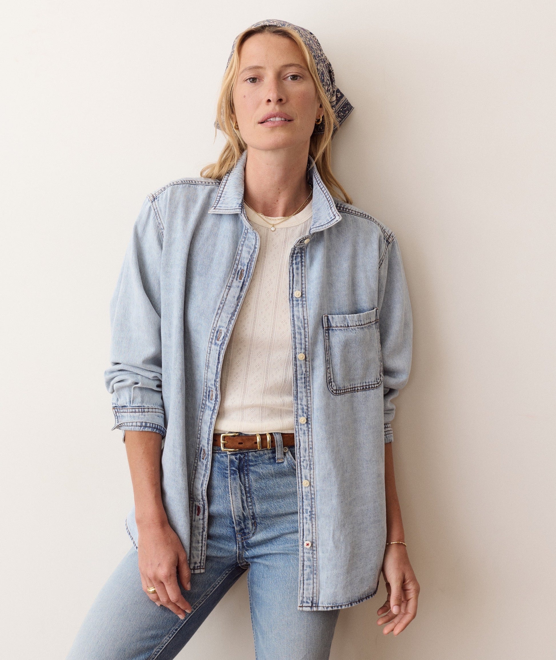 Marine Layer Jane Relaxed Denim Shirt