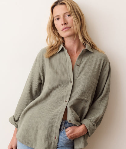 Marine Layer Jane Relaxed Double Cloth Shirt