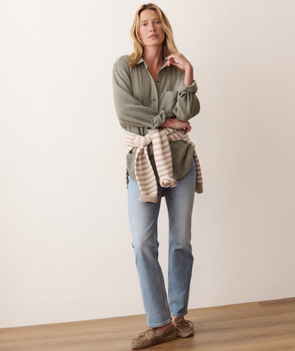 Marine Layer Jane Relaxed Double Cloth Shirt
