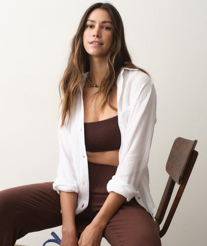 Marine Layer Jane Relaxed Double Cloth Shirt