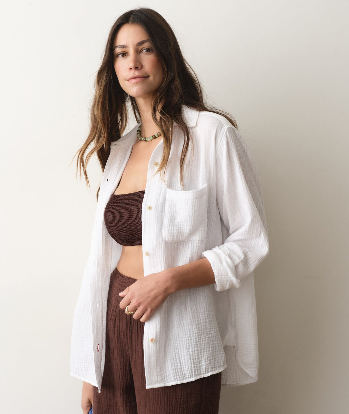 Marine Layer Jane Relaxed Double Cloth Shirt