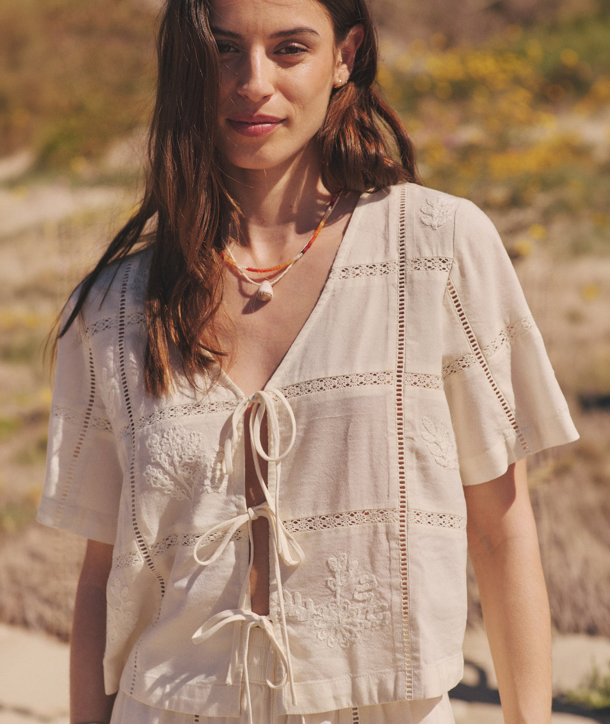 Marine Layer Marella Embroidered Top