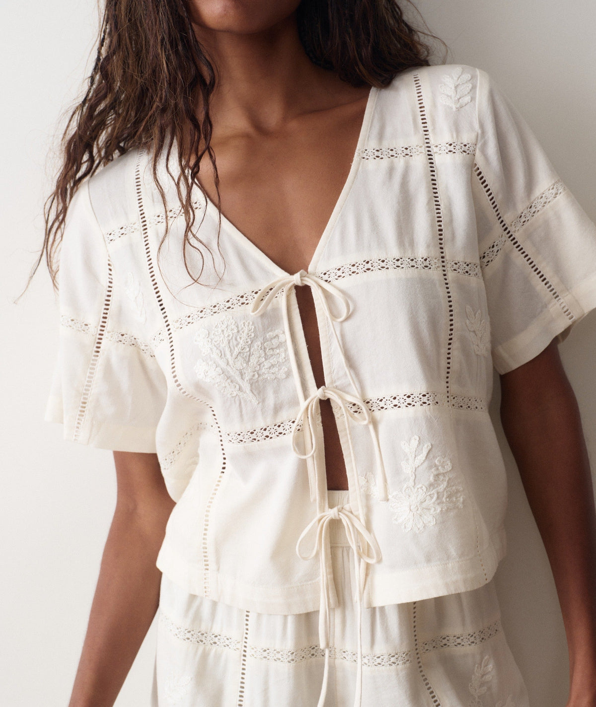 Marine Layer Marella Embroidered Top