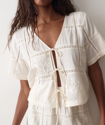Marine Layer Marella Embroidered Top
