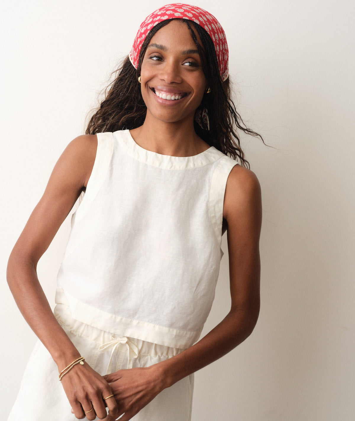 Marine Layer Quinn Linen Tank