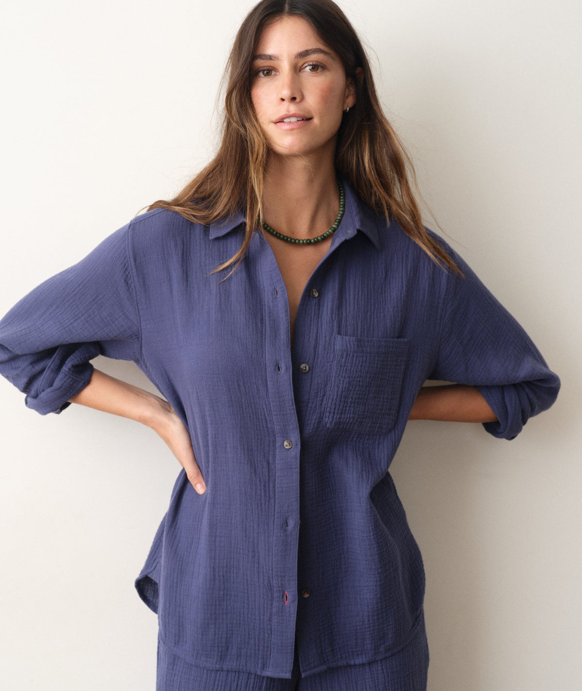 Marine Layer Jane Relaxed Double Cloth Shirt