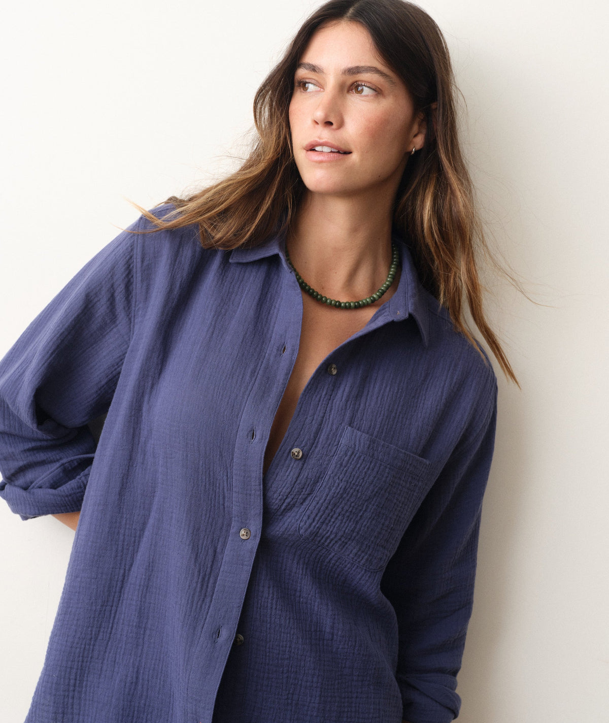 Marine Layer Jane Relaxed Double Cloth Shirt