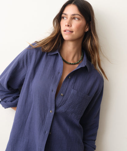 Marine Layer Jane Relaxed Double Cloth Shirt