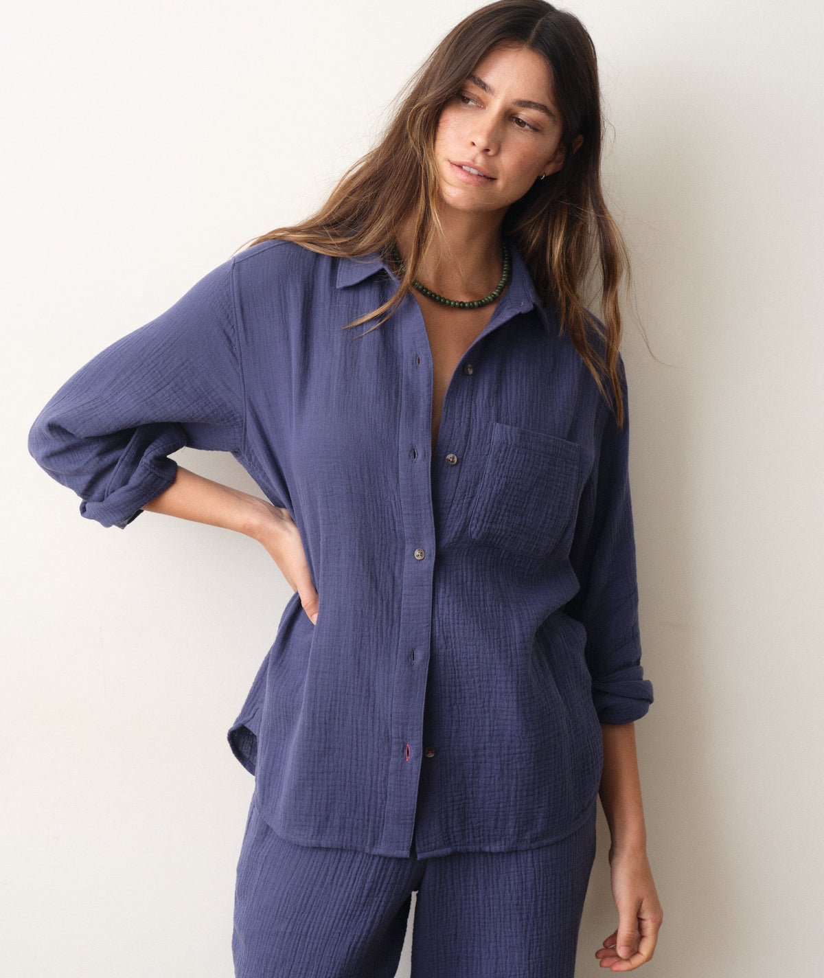 Marine Layer Jane Relaxed Double Cloth Shirt
