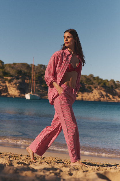 Marine Layer Josie Seersucker Drawstring Pant