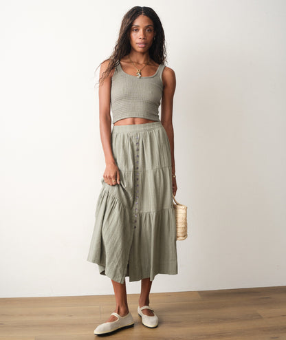 Marine Layer Lana Button-Through Skirt