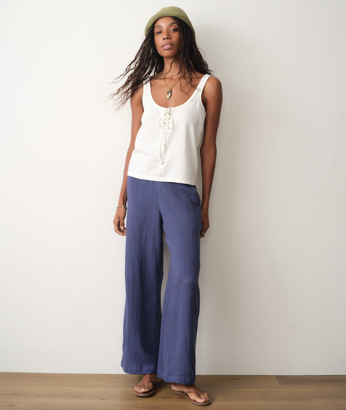 Marine Layer Isla Double Cloth Wide Leg Pant