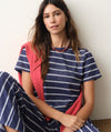 Bay Blue & white stripe