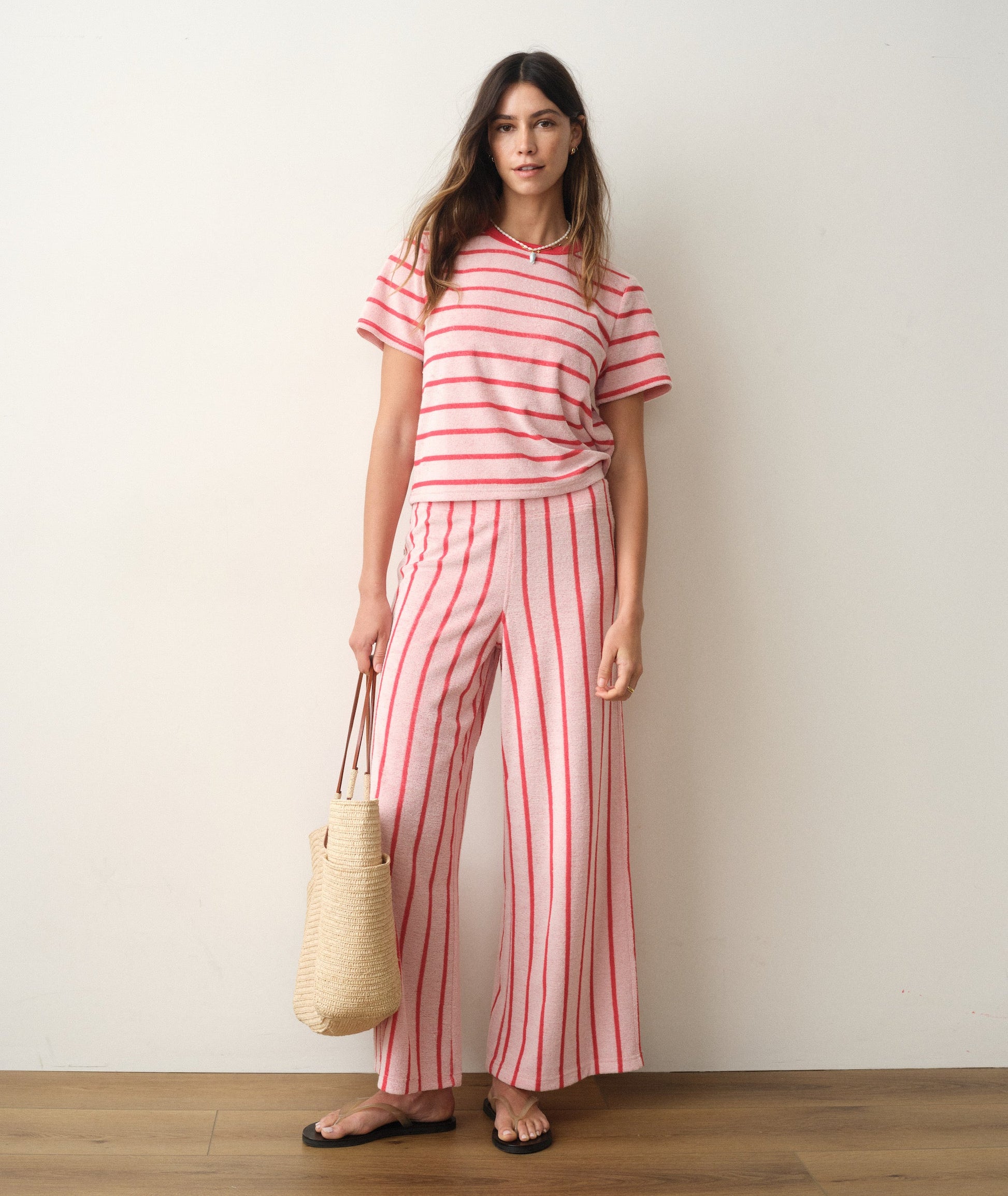 Marine Layer Beach Terry Wide Leg Pant