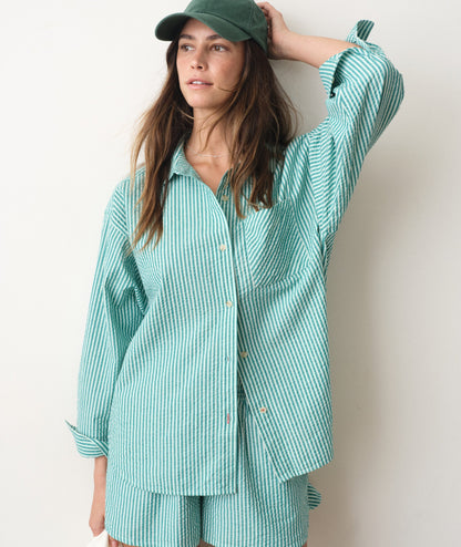 Marine Layer Gracey Oversized Seersucker Shirt