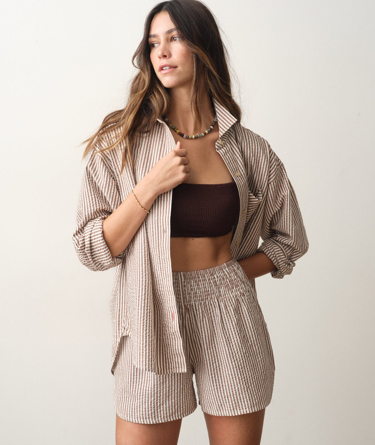 Marine Layer Gracey Oversized Seersucker Shirt