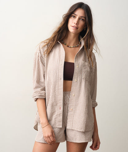 Marine Layer Gracey Oversized Seersucker Shirt