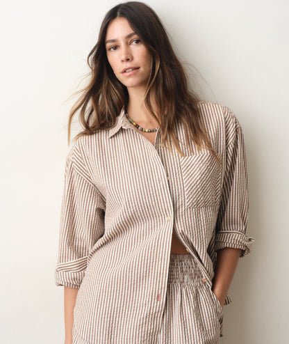 Marine Layer Gracey Oversized Seersucker Shirt