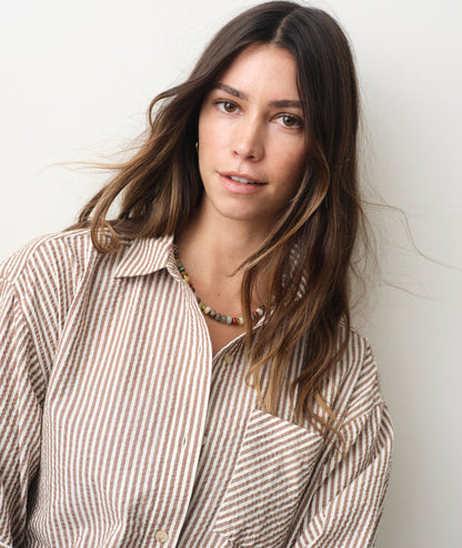 Marine Layer Gracey Oversized Seersucker Shirt