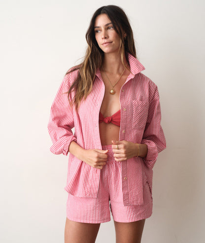 Marine Layer Gracey Oversized Seersucker Shirt