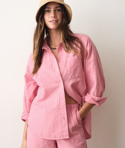 Marine Layer Gracey Oversized Seersucker Shirt