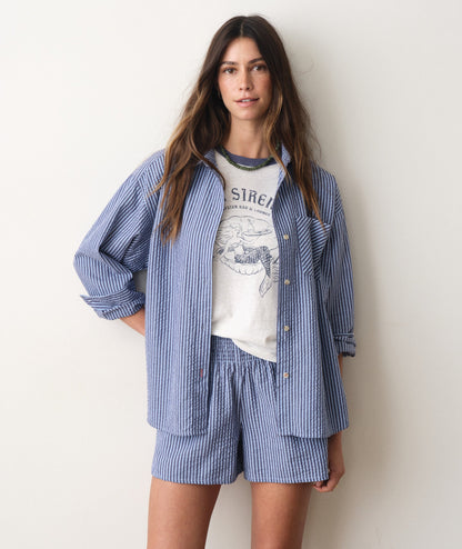 Marine Layer Gracey Oversized Seersucker Shirt