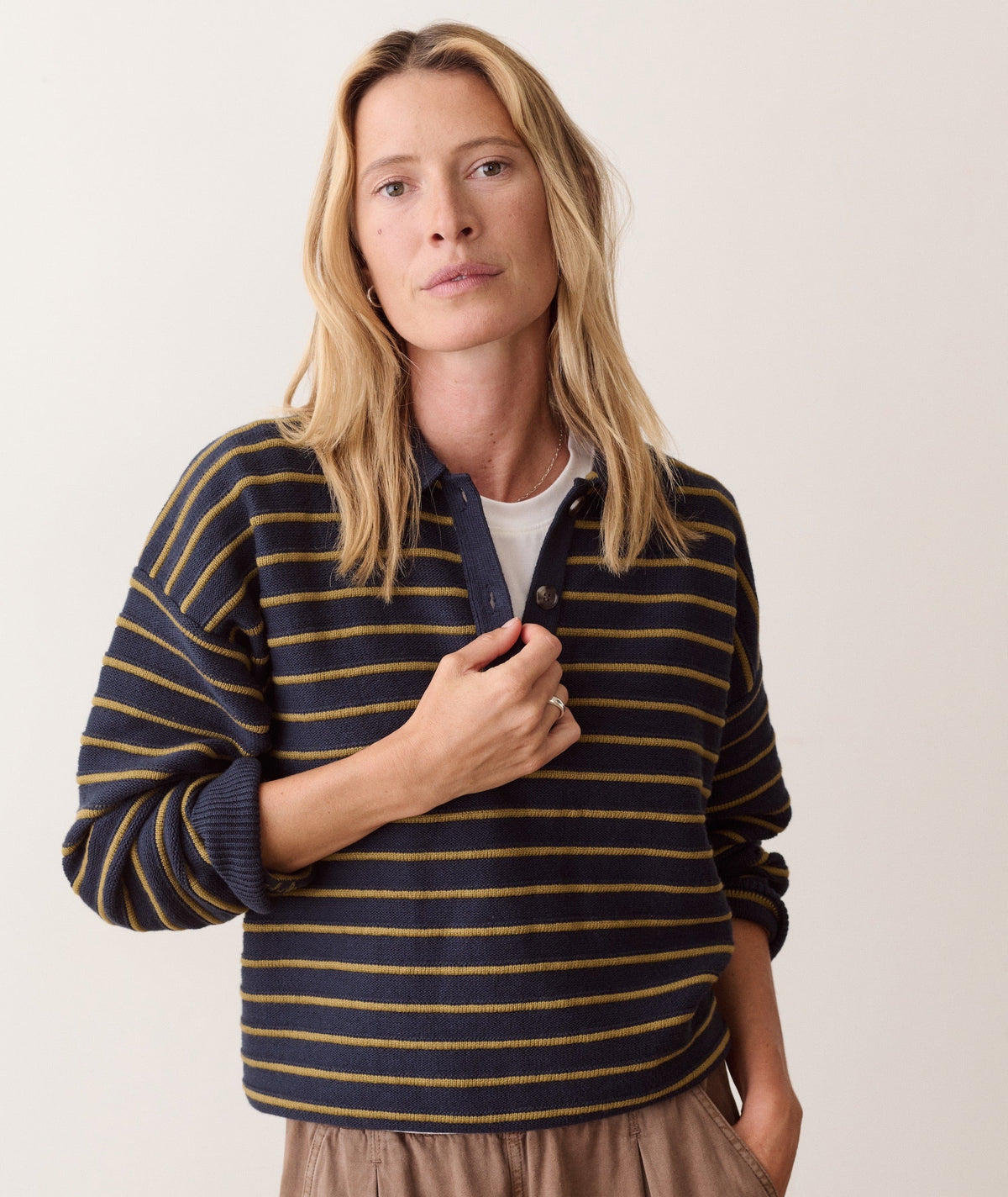 Marine Layer Valerie Polo Sweater